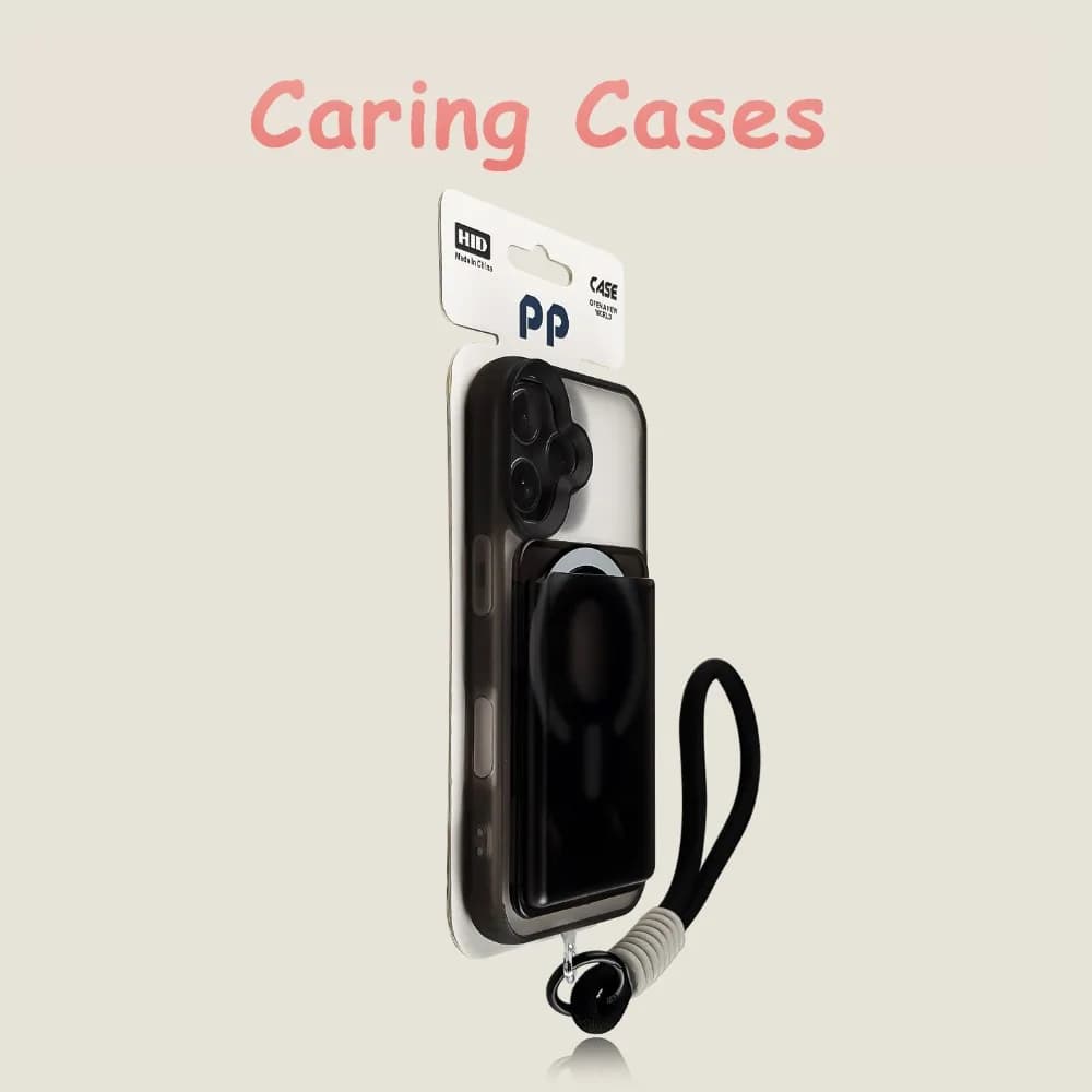 For iPhone 18 Pro Max Case Blue Magnetic Card Holder Minimalist Transparent Soft Touch Cover with iPhone 17 16 15 14 13 12