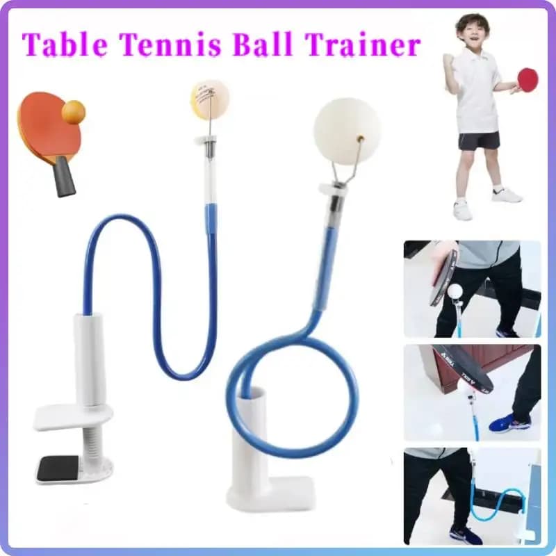 Set di Allenamento per Tennis da Tavolo, Dispositivo di Pratica con Rimbalzo Rapido, Macchina per Ping Pong con Morsetto da Tavolo per Esercizio