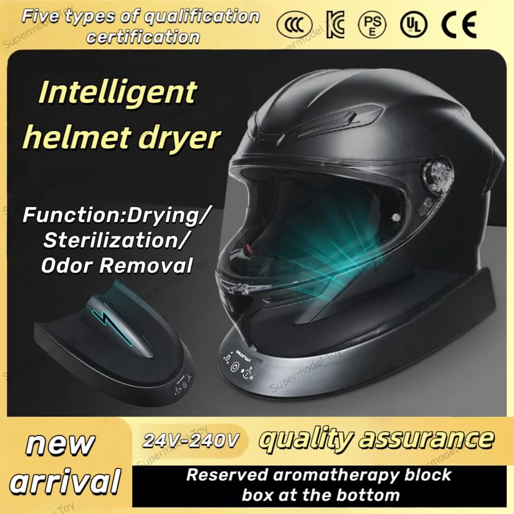 Portable helmet liner cleaning kit sterilizer heated cold air (motorcycle helmet hockey helmet baseball cap etc) accessories