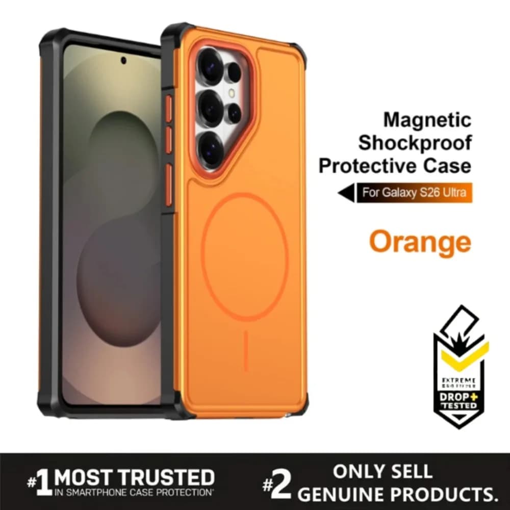 Custodia Protettiva Magnetica con Ricarica Wireless Veloce per Samsung Galaxy S26 S25 Edge S24 S23 Ultra Plus FE A57/37/17/07/56/36/26/06