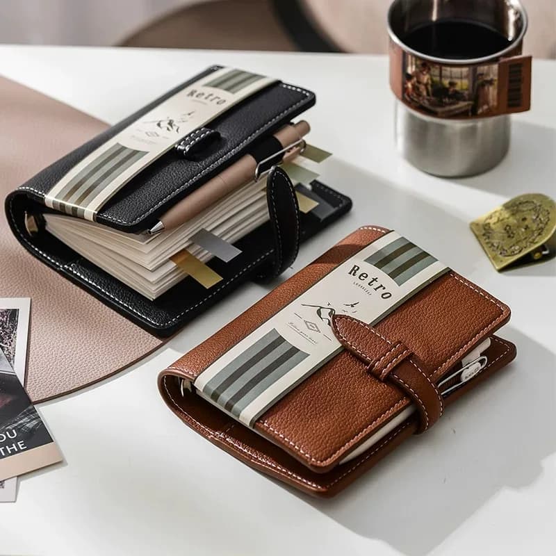 A7 Budget Binder 6 Hole Planner Wallet And Divider Pages Mini Budget Binder For Saving Money Cash System Money Organizer