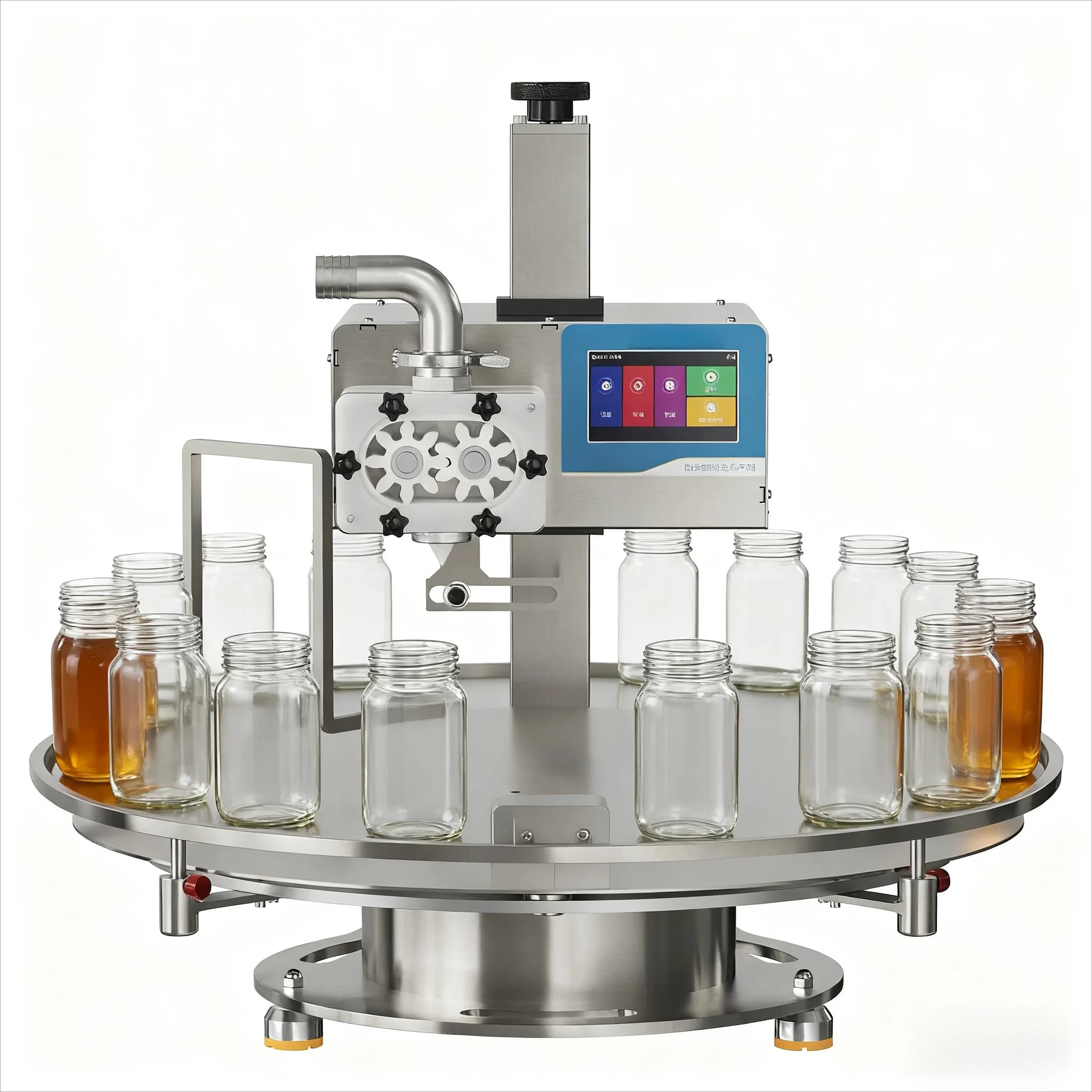 Macchina Riempitrice Automatica Industriale per Bottiglie d'Acqua in Acciaio Inox di Grado Alimentare da 30Ml