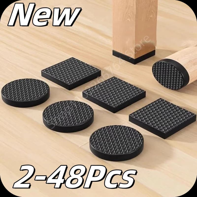 2-48 pezzi nero sedia gamba mobili tappetino antiscivolo paraurti ammortizzatore tavolo autoadesivo piedi protezione pavimento protezioni pad hardware
