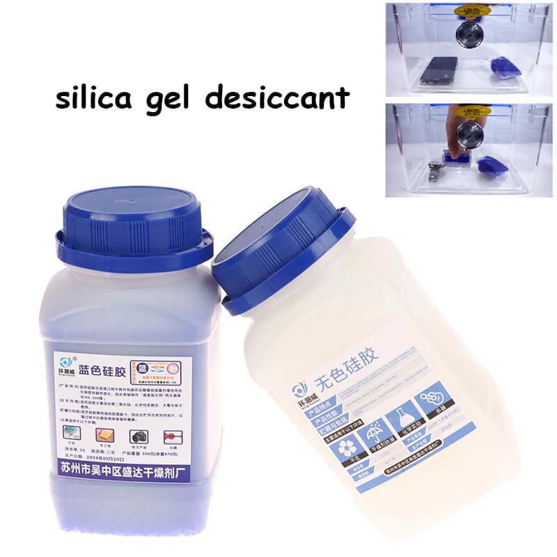500g Riutilizzabili Perle di Gel di Silice Assorbitore di Umidità Prodotto Elettronico Essiccante Assorbitore di Umidità Deumidifica Impermeabile