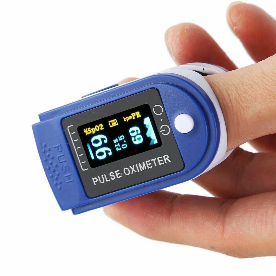 Pulse oximeter by finger pulse oximeter pulsometer blood pressure cardiofrequenzimeter without battery