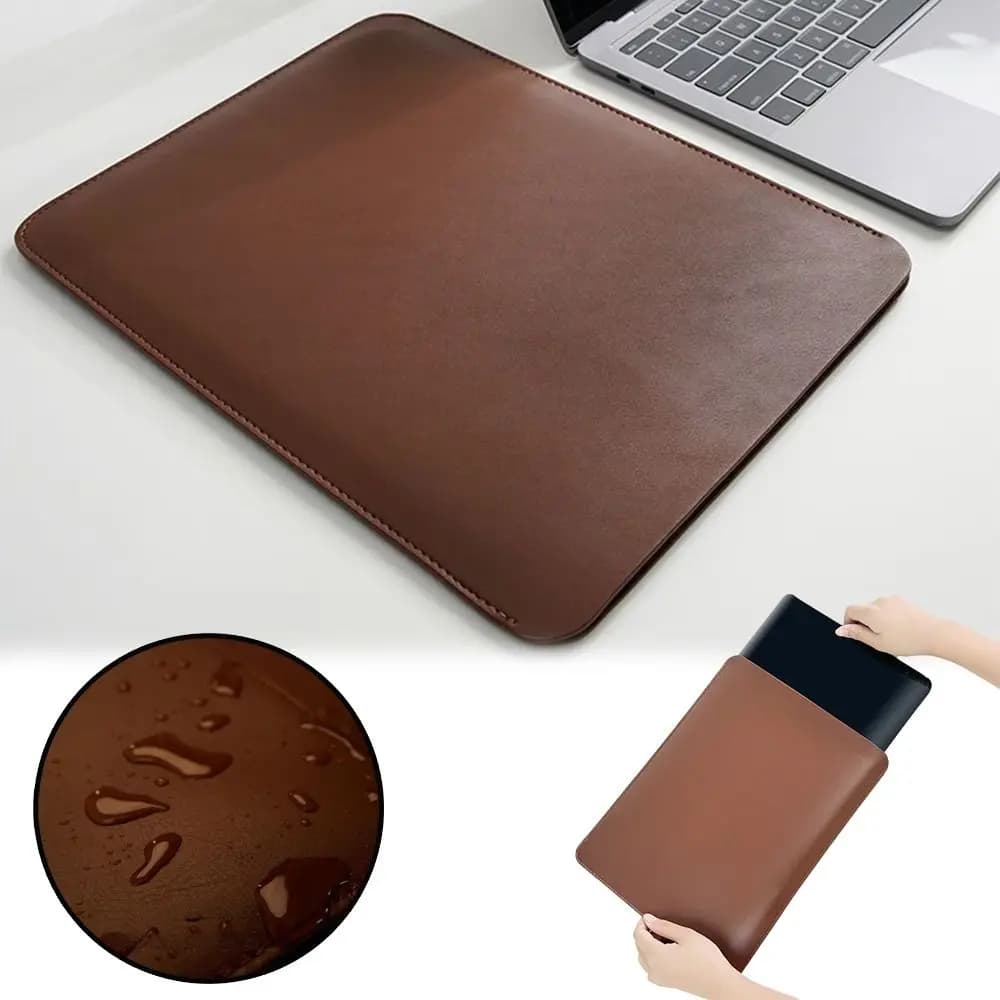 13 14 15 Inch Laptop Sleeve Carring Case PU Leather Microfiber Lining Notebook Tablet Briefcase for Lenovo Dell Laptop