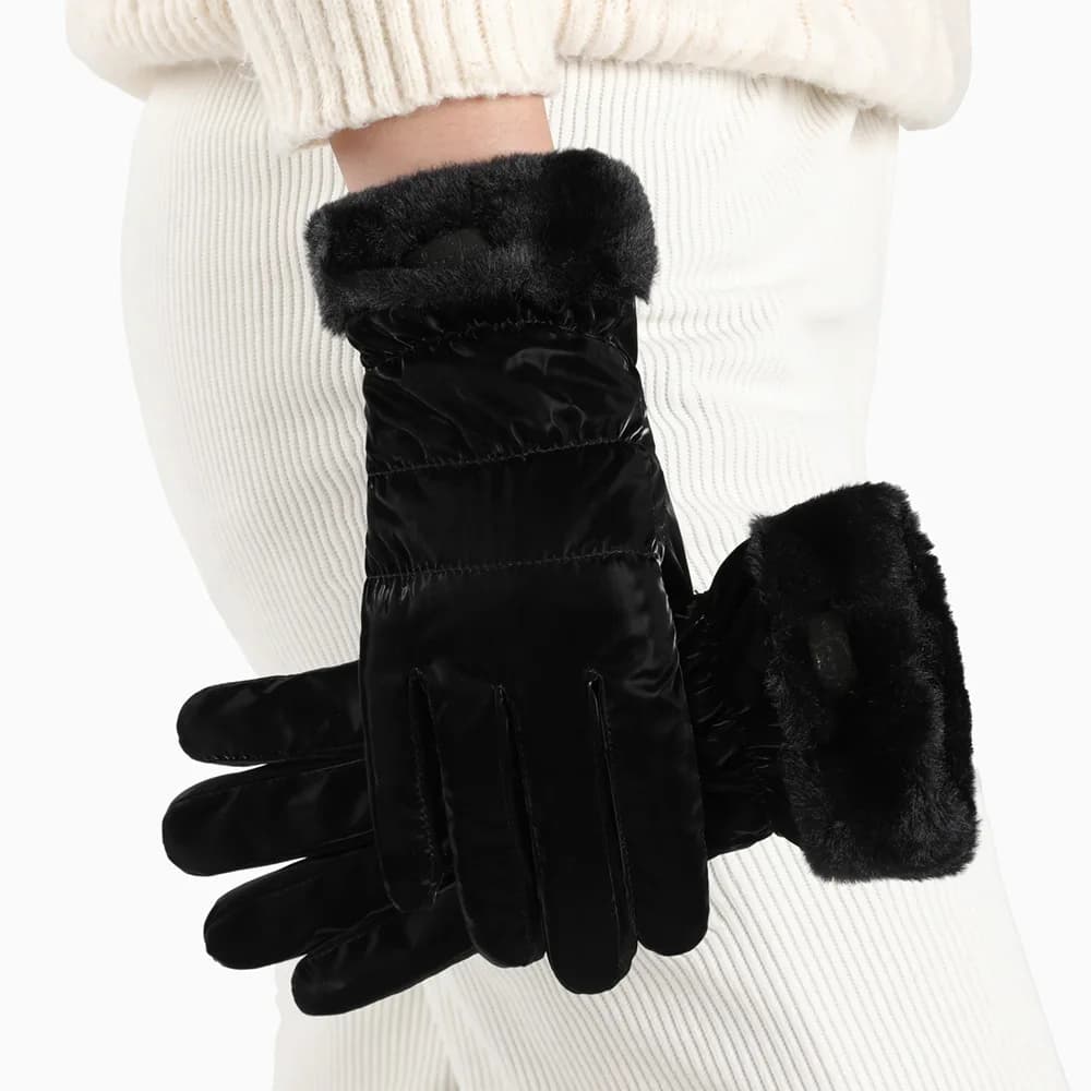 Women Winter Touch Screen Gloves Fleece Lined Windproof Water Resistant Warm Gloves for Running Driving Cycling Outdoor
