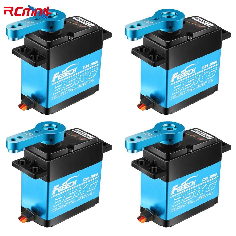 4 set Feetech FT5330M 35KG Servo digitale 180 gradi con servomotore 25T Arm 7.4V RC per elicottero auto RC