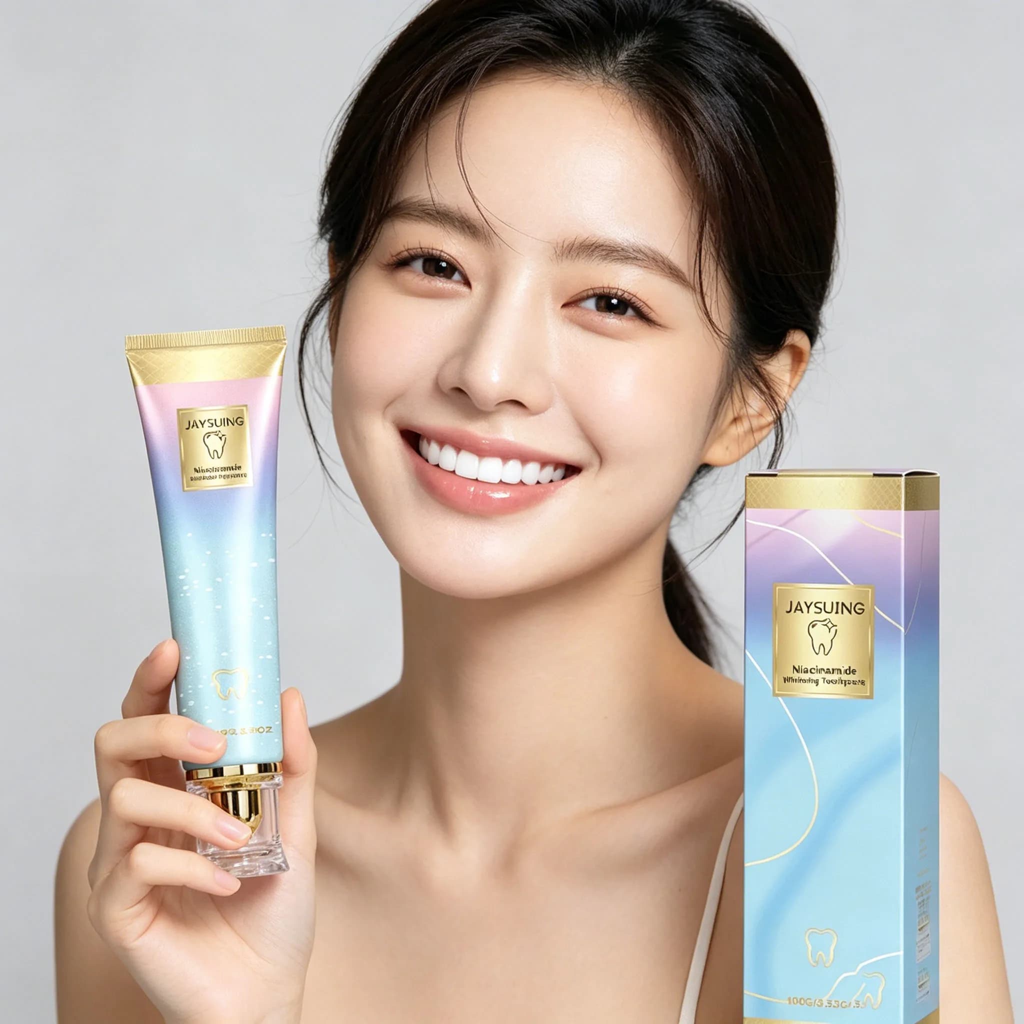 Niacinamide Whitening Toothpaste Remove Yellow Tooth Stain Reduce Bad Breath Sooth Gum Refreshes Breath Bright Teeth Toothpaste