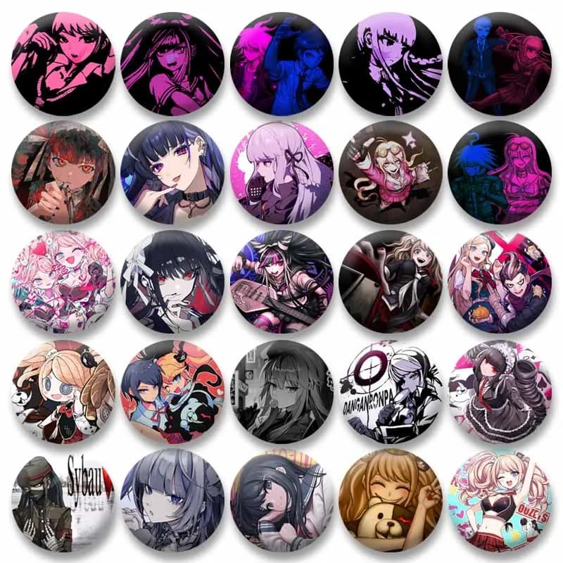 Carino Kaede Akamatsu Spilla Gioco Figura Nagito Komaeda Cartoon Distintivo Spilli Zaino Abbigliamento Accessori Gioielli Regali souvenir