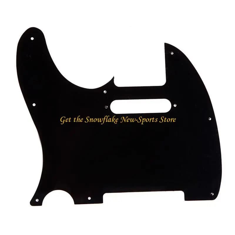 Piastra antigraffio per plettro per chitarra elettrica stile E56D a 3 strati, nera