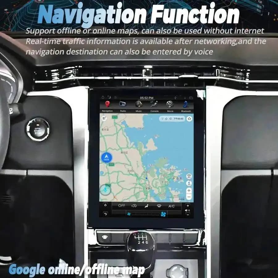 9.7Inch Wifi Android Auto Multimedia Player HU For Jianghuai T8 Car Radio Auto Screen Navigation Vertical GPS Stereo 4G Carplay