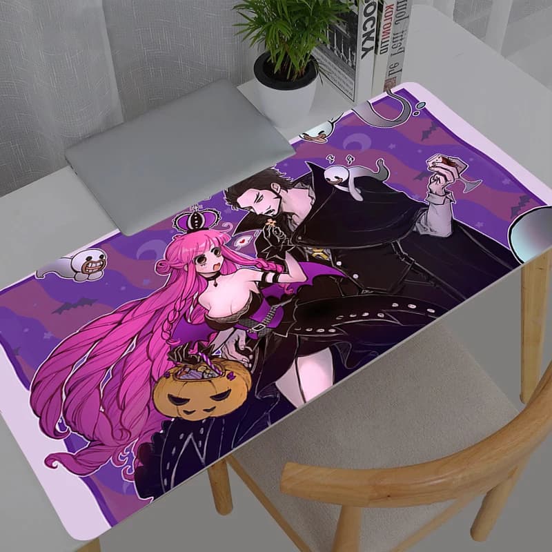 Mouse Pad Anime Carpe Large One Piece Perona XXL PC Gamer Computer Mausepad Varmilo Keyboard Gaming Accessories Desk Mat