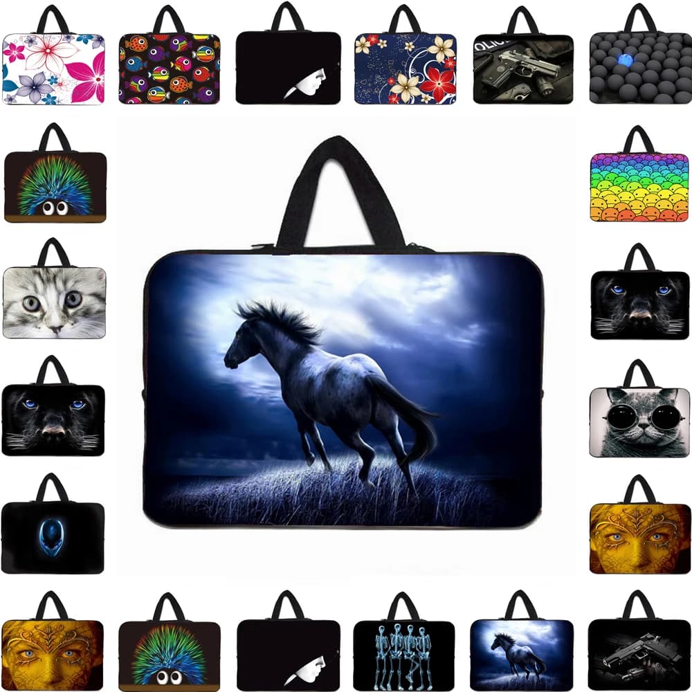 Custodia per Notebook in Neoprene 10-17 Pollici, Borsa Protettiva per Laptop, Cover per MacBook Air, Sony, DELL, Lenovo, Huawei, Teclast