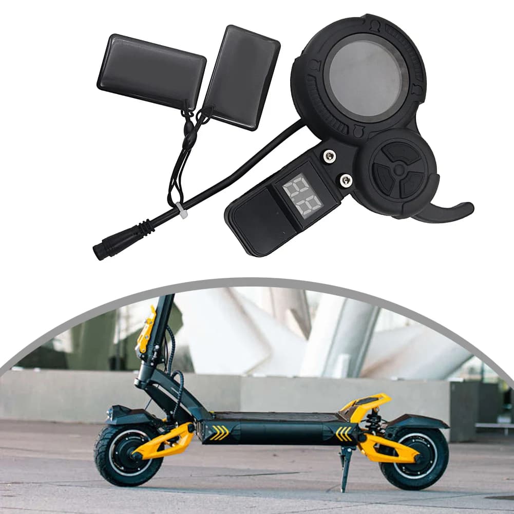 Display NFC per Monopattino, Contachilometri a 6 Pin, Sblocco con Carta NFC, Interfaccia a 6 Pin, Leggero 150g, Scocca in ABS