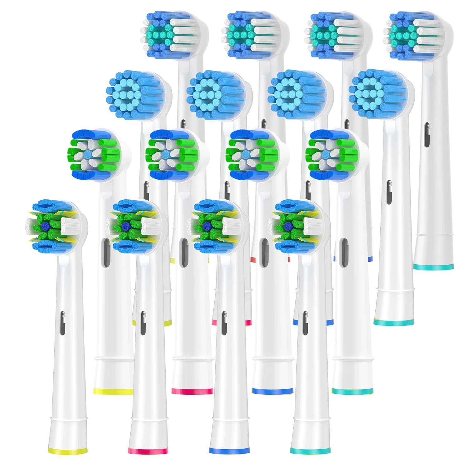 Braun Oral B compatible 16-piece toothbrush head, suitable for Oral b Vitality Pro Smart Genius Teen Series
