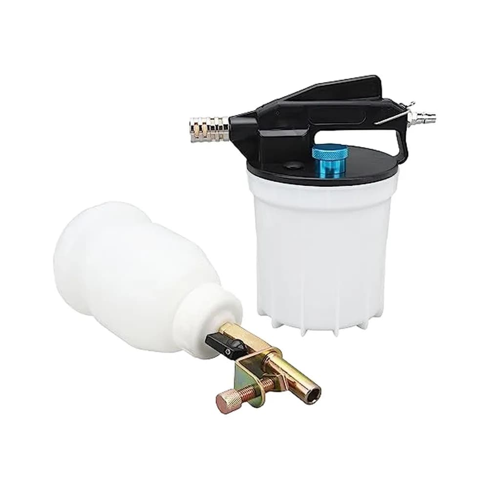 Air Brake Bleeder Kit 2L Pneumatic Vacuum Extractor With 1L Waste Bottle For Master Cylinder Fluid Replacement Car Truck Tool