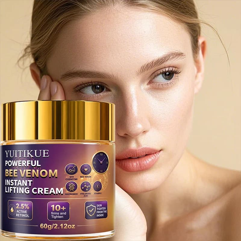 60g Bee Venom Lifting Facial Cream Retinol Coenzyme Q10 Hydrating Moisturizer Tightening Smooth Fine Lines Daily Face Skin Care