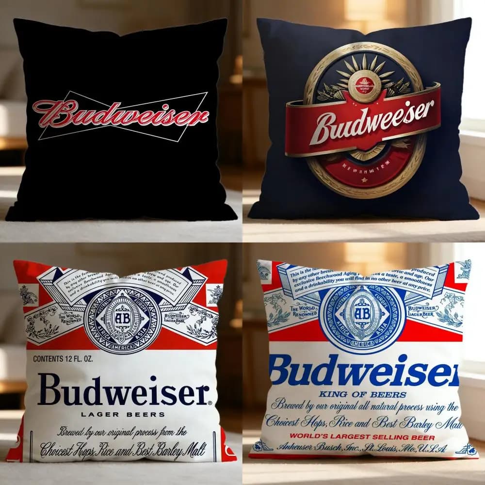Fodera per cuscino B-BBudweiser calda, morbida e lavabile, multiuso per divano, letto, viaggi e ufficio
