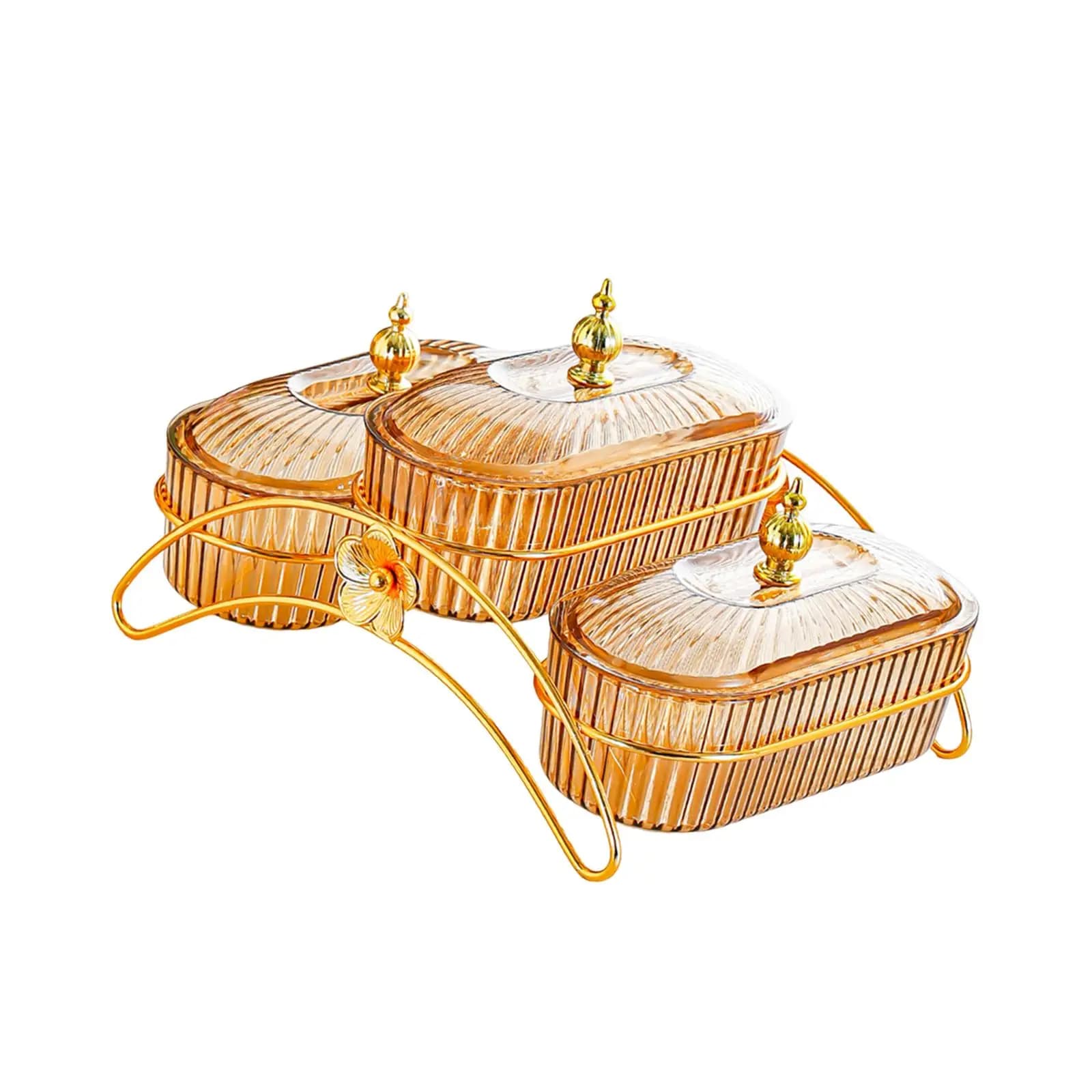 Vassoio per Servire Noci e Caramelle, Piatto per Frutta Secca con Coperchio, Piatto Divisorio per Dessert, Antipasti e Snack per Soggiorno