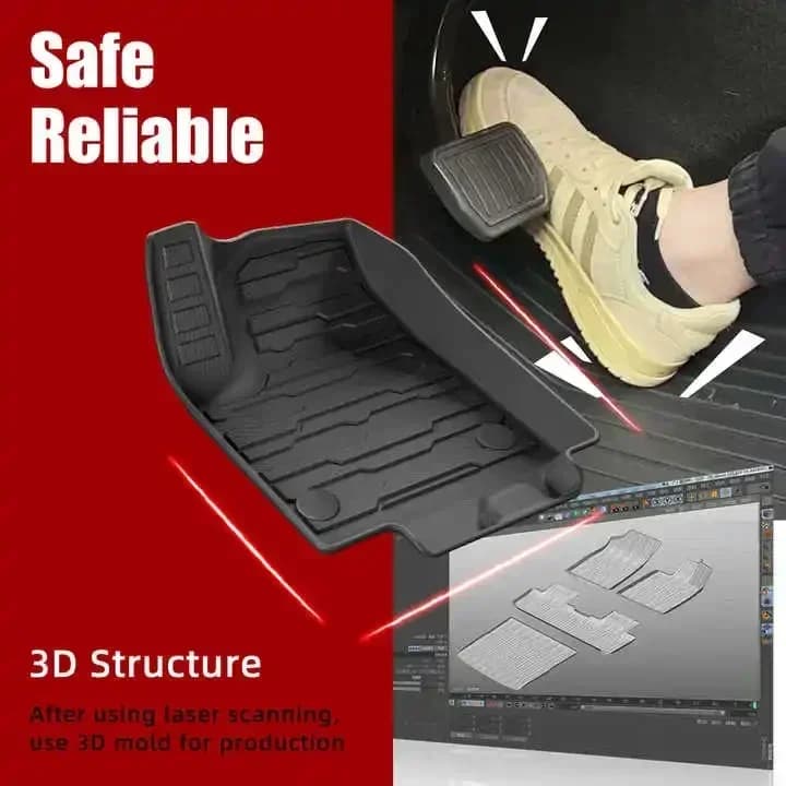 Car mat for Cadillac LYRIQ 2023 for Cadillac XT5 2025 TPE Car mats 3D Waterproof anti slip cap