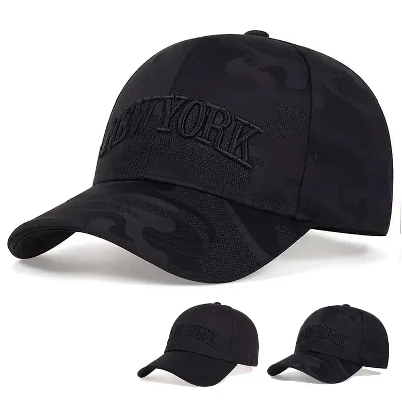 Cappellini da Baseball Unisex con Ricamo New York, Cappello Protettivo da Sole per Primavera e Autunno, Regolabile, Stile Casual Trucker
