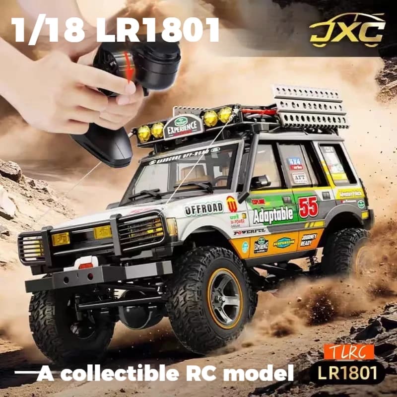 JXC Professional 1/18 Scala LR1801 RC Crawler 4WD Fuoristrada Telecomandato, Modellino Giocattolo per Tutti i Terreni per Ragazzi e Bambini
