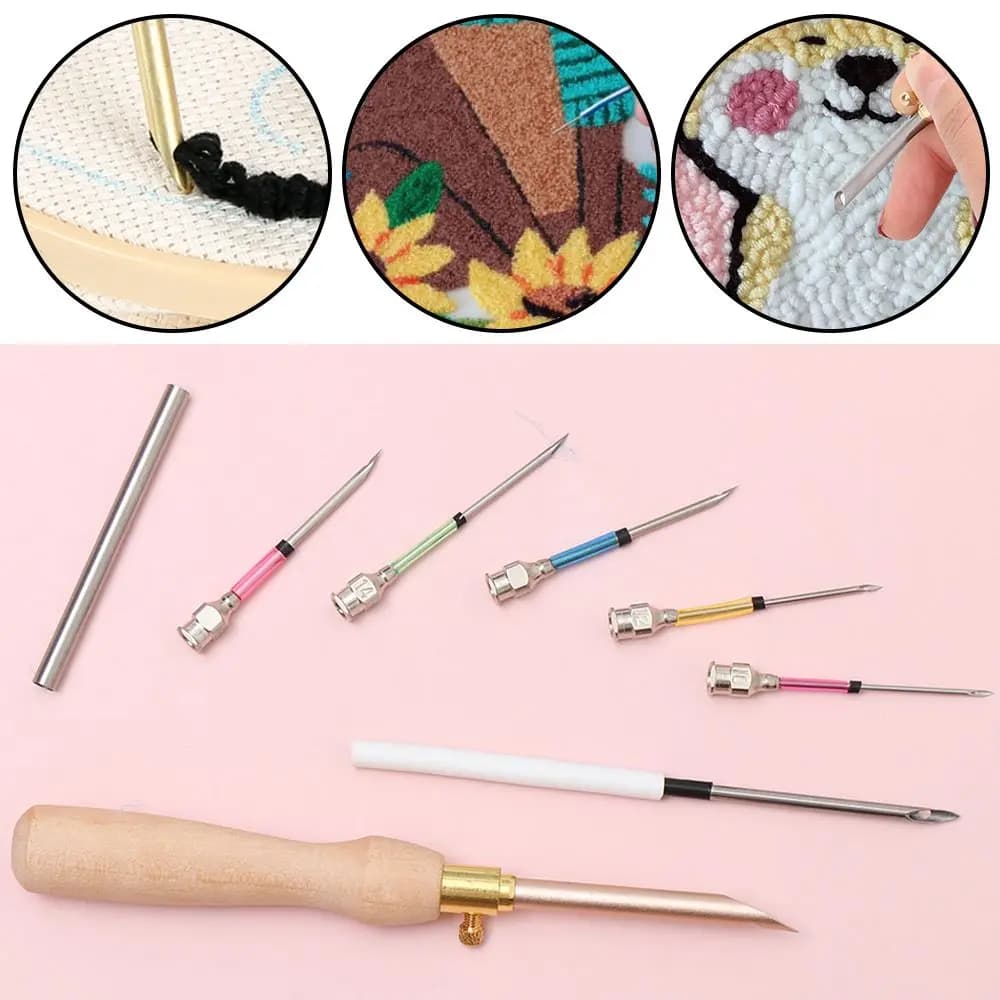 All models DIY Knitting Punch Needle Tool Embroidery Stitch Poking Cross Stitch Tools Poke Needle