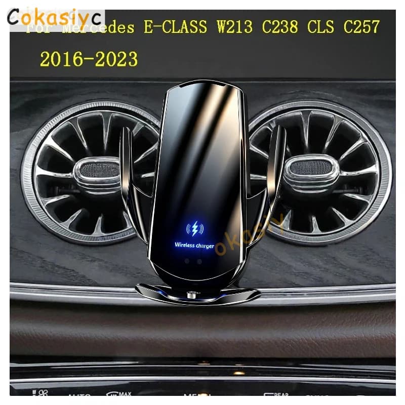 Car Phone Mount Holder For Mercedes Benz E-CLASS W213 C238 CLS C257 Wireless Charging Interior Special Mount Navigation Bracket