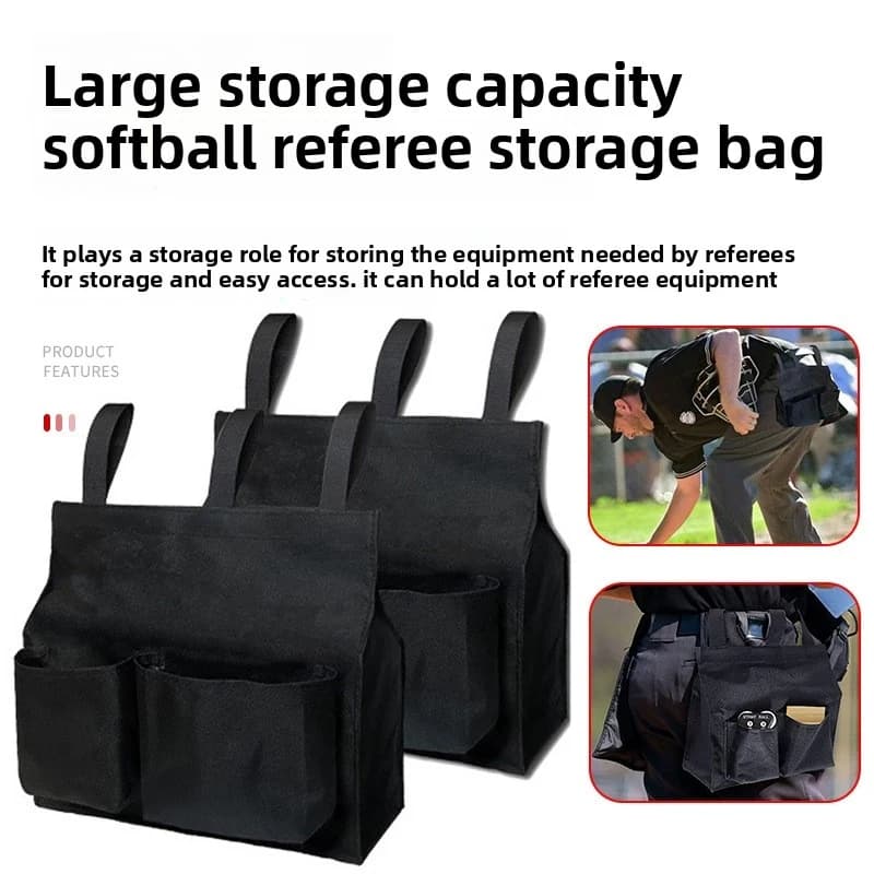 Borsa per arbitri di softball, borsa da golf in tessuto Oxford, borsa grande per attrezzatura da baseball, borsa laterale con cintura in vita