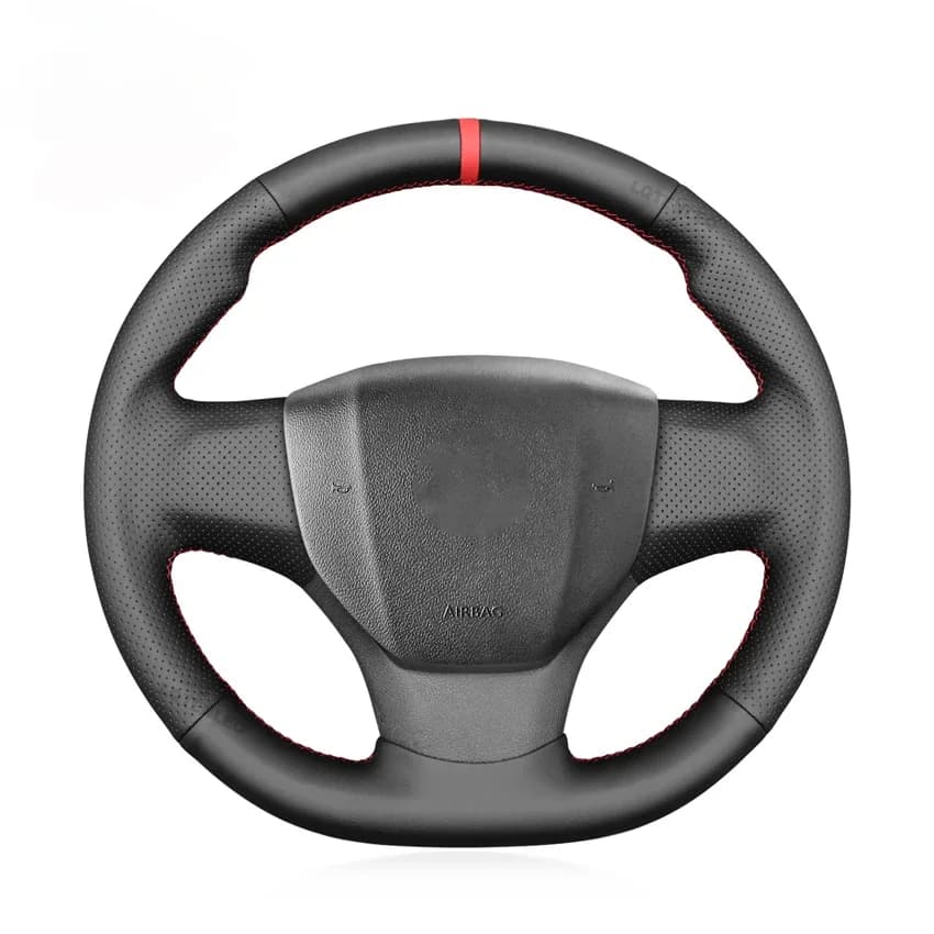 Coprivolante in ecopelle nera per Peugeot Expert Traveller 408 Citroen Jumpy Spacetourer C3 C4 Fiat Scudo 2016-2022