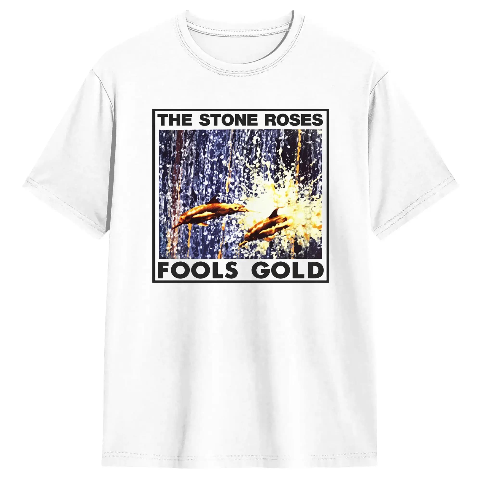 Maglietta The Stone Roses Fools Gold, fantastica maglietta estiva in cotone, maglietta Harajuku per abbigliamento casual da uomo