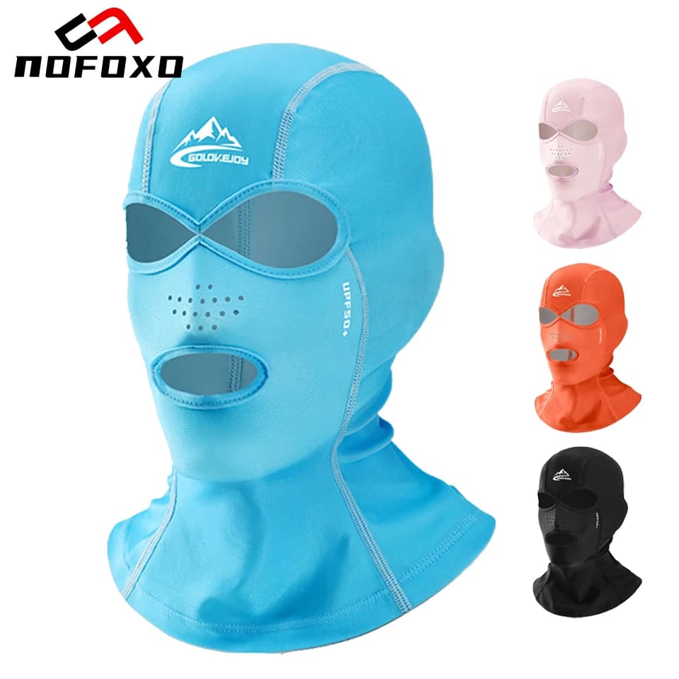 NOFOXO High Elasticity Breathable Facekini, Unisex Copricapo, Swimwear with UV Protection
