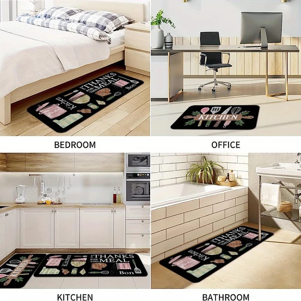1PC modello da cucina tappeto da cucina tappetini antiscivolo design pop tappeto da bagno tappeto da bagno per la casa lavello lavanderia arredamento