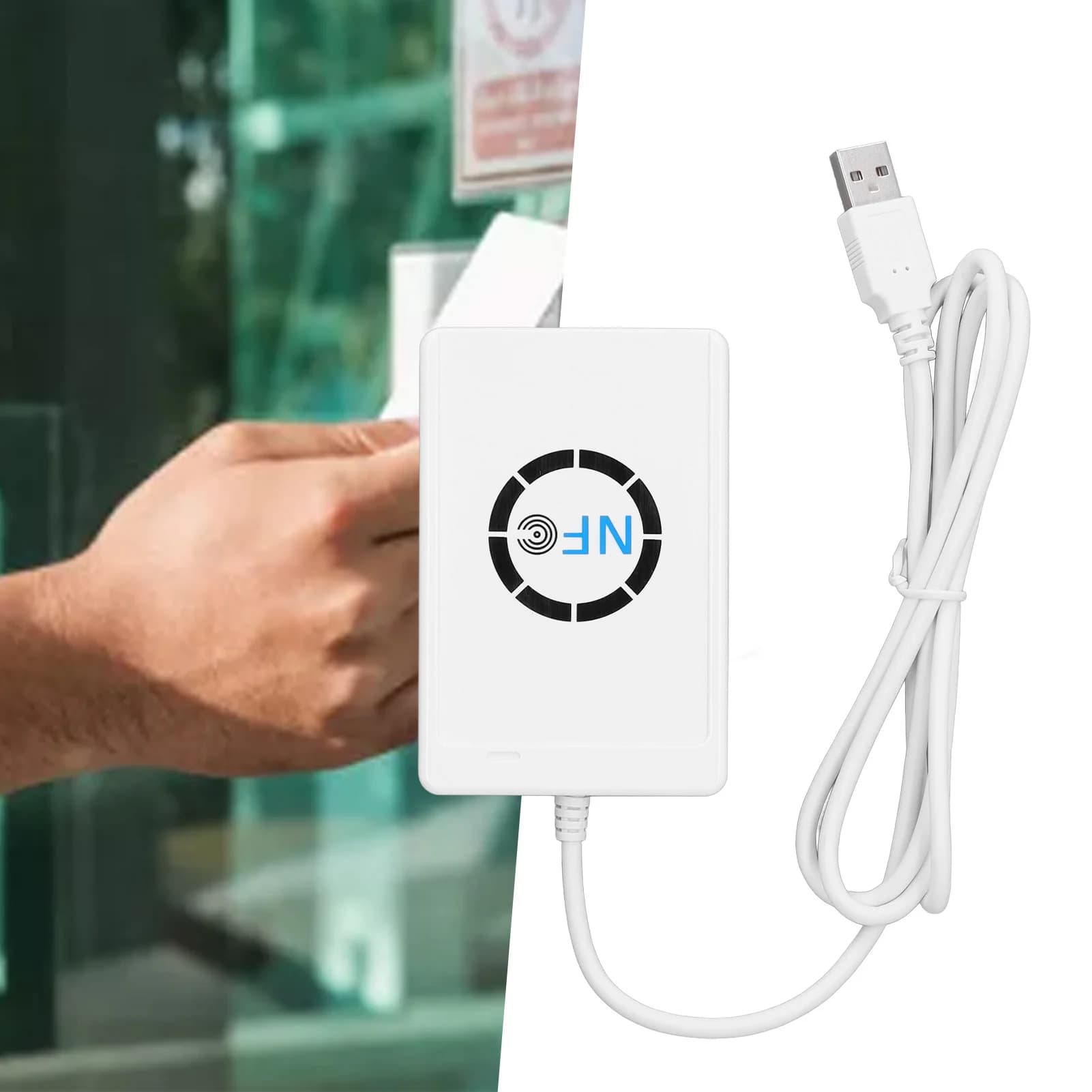 USB NFC Smart IC Card Reader Writer Copier Duplicator Contactless 13.56MHz 424kbps per FeliCa NFC Tag NFC Card Copier