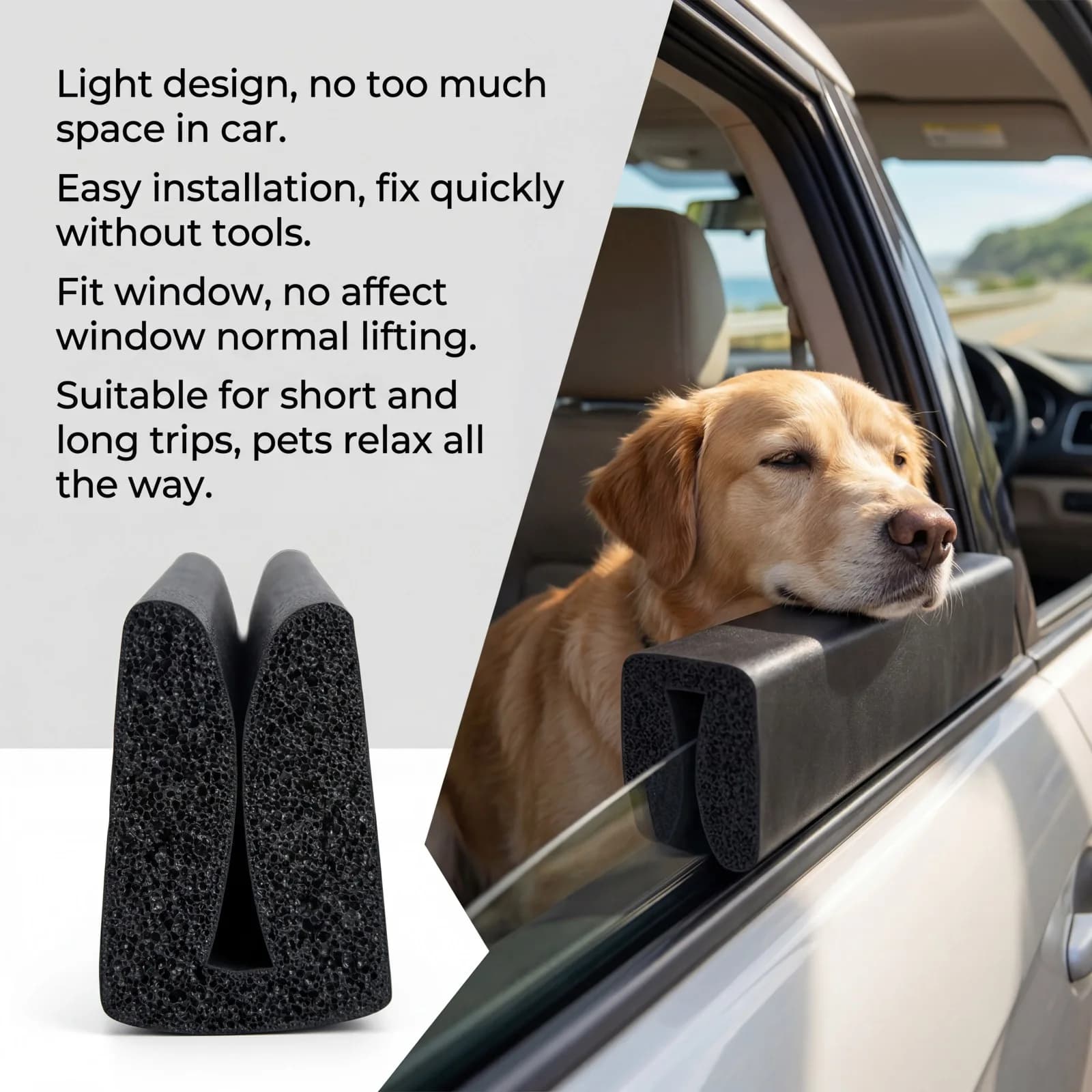 Dog Car Window Chin Rest Pillow Headrest Hanger for Small Medium Dogs Pet Travel Support