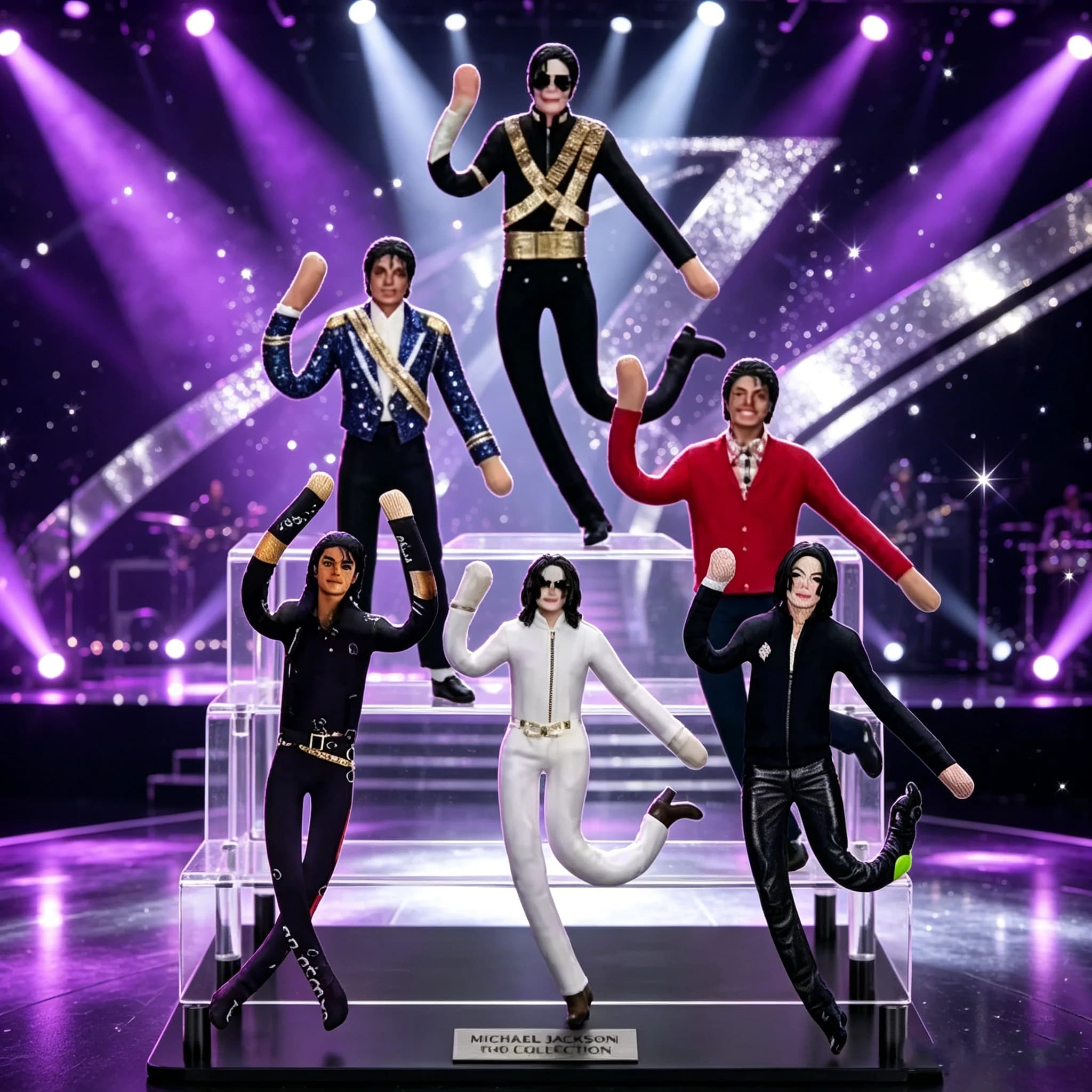 New Michael Jackson Cosplay Prop Doll Plush Stuffed Figure Dolls Room Decoration Abstract Joint Mobility Props Blind Box Gift
