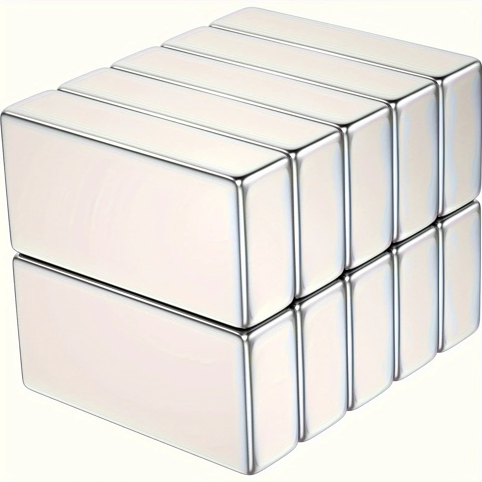Barra magnetica da 10 pezzi 20x10x5, magneti rettangolari per ufficio e riporre gli attrezzi, magnete di stoccaggio, magnete per mappa, magnete di chiusura del cassetto