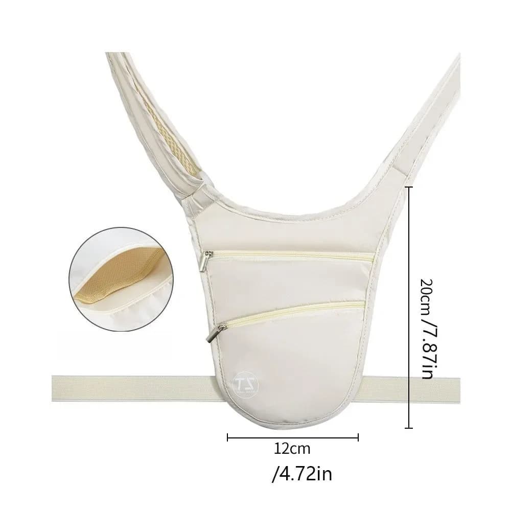 New Anti-theft Sports Waist Bag Breathable Big Capacity Invisible Belt Bag Travel Gym Money Belt