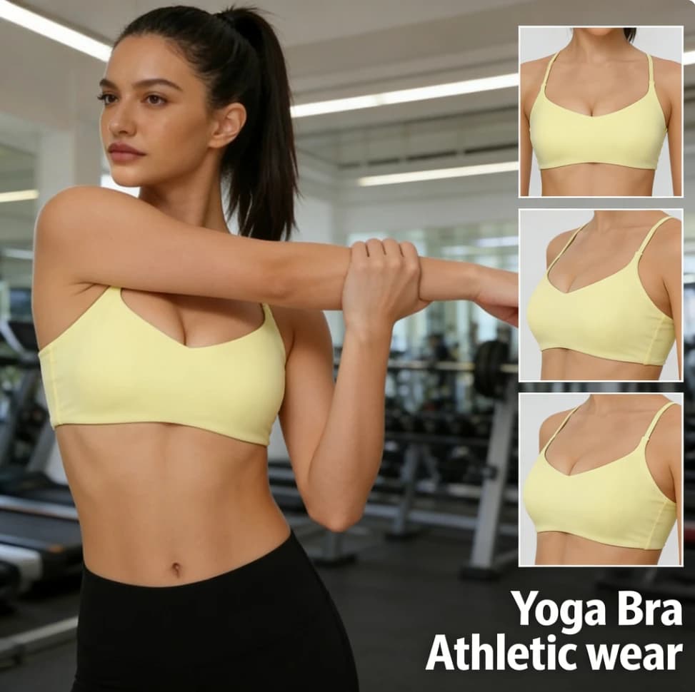 Women's Sports Bra 2026 with Adjustable Bretelles, Anti-shocket, for Running, Gym, Yoga, Fitness and Training
