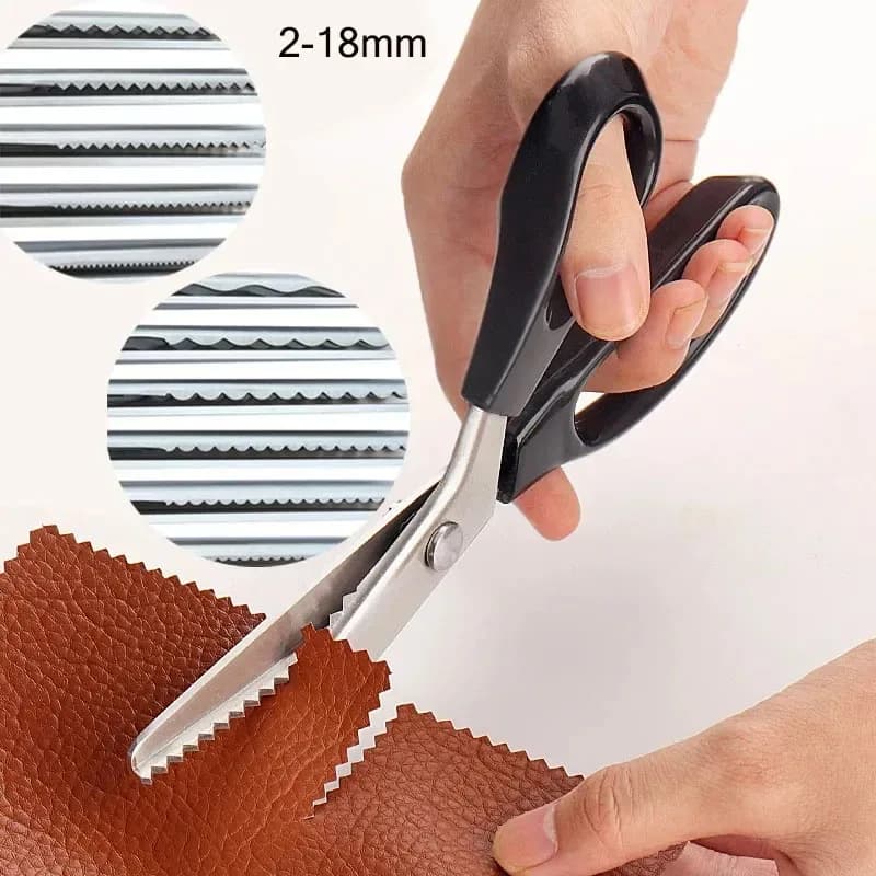 Forbici da Sarto, Forbici Zig Zag, Forbici Seghettate per Pizzo, Accessori per Cucito, Forbici per Tessuti, Strumento Fai da Te per Cucito