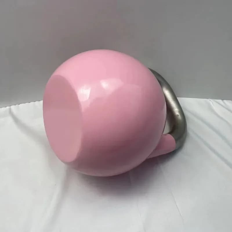 Kettlebell in Ghisa Massiccia con Silicone, Materiale Ecologico per Fitness e Allenamento Quotidiano, Nuovo Arrivo