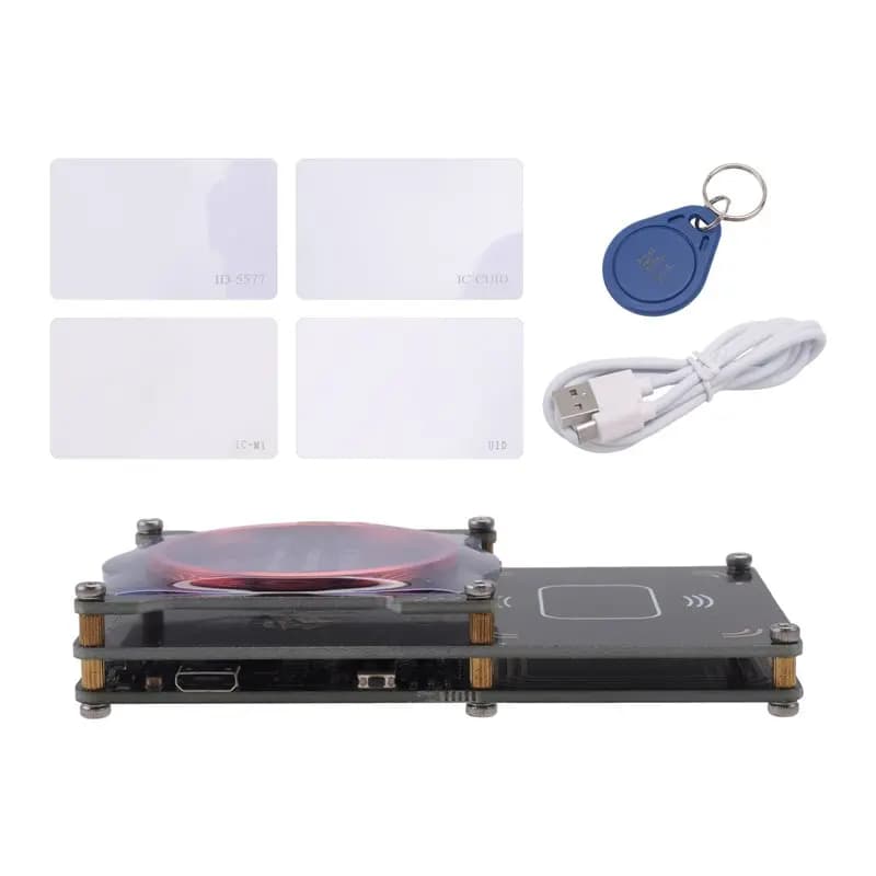 Proxmark3 512M Lettore/Scrittore di Schede RFID Easy V5.0 RDV4 Copiatore Duplicatore di Schede IC/ID con Antenna Integrata e Decrittore