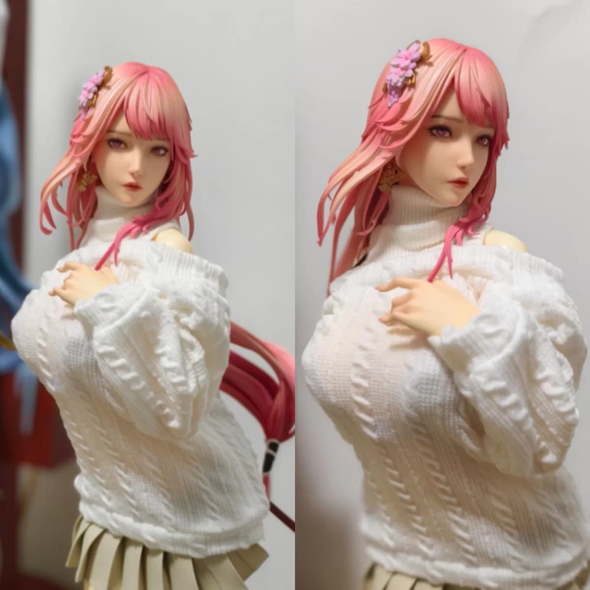 Fatto a mano 1/3 1/4 1/6 Bilancia Femminile Bella Ragazza Carina Bellezza Sexy Dolcevita Maglione Fit Action Figure Corpo Bambole FAI DA TE