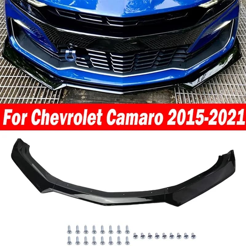 Di alta Qualità ABS Auto Paraurti Anteriore Lip Diffusore Spoiler Splitter BodyKits Per Chevrolet Camaro 2015 2016 2017 2018 2019 2020 2021