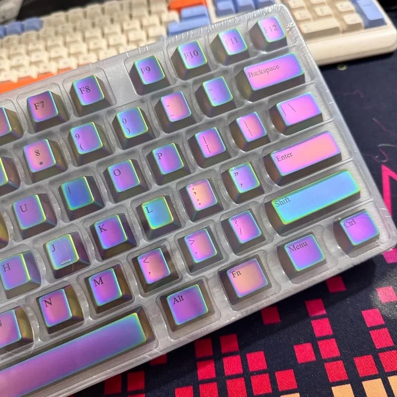 Sanmu Metal Keycaps Colorful Keycap Custom Cherry Profile Key Caps Mechanical Keyboard Key Caps for MX Switch Keyboard Caps