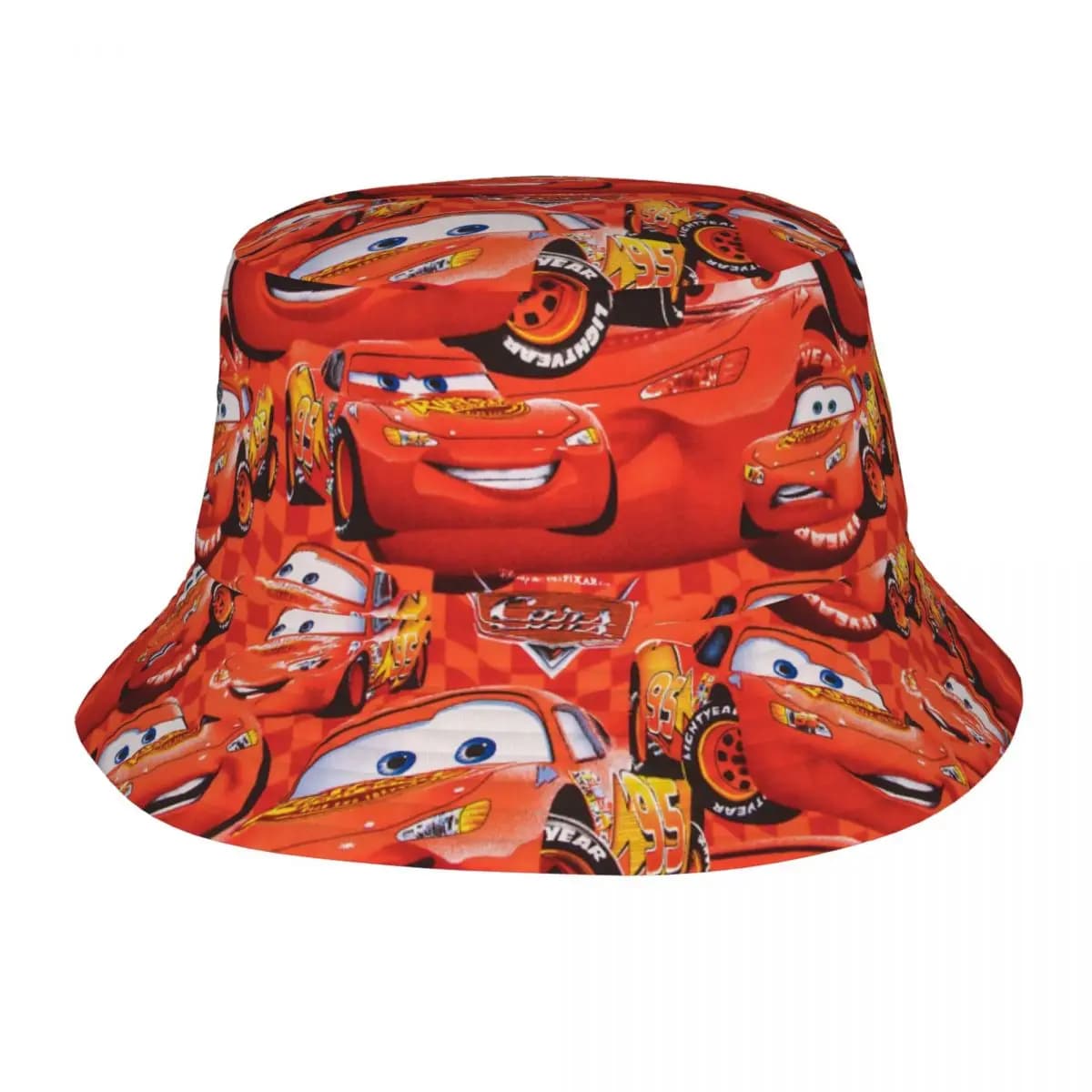 Red McQueens Bucket Hats Vocation Getaway Headwear Accessories Fishing Fisherman Cap for Hiking Women Ispoti UV Protection