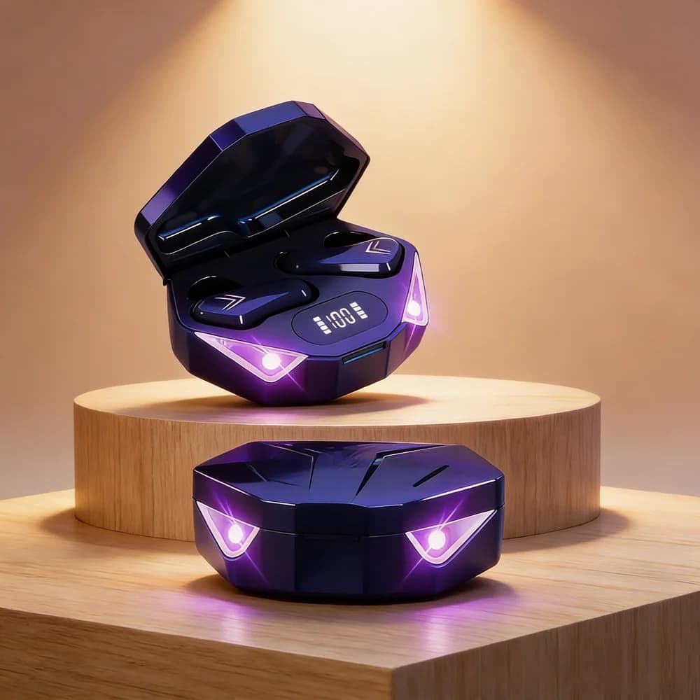 TWS Gaming Earbuds Wireless Bluetooth Earphones With Mic Bass Audio Sound Positioning 9D Stereo Music HiFi Headset For Gamer
