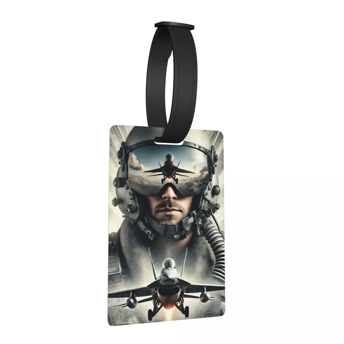 Etichette per Bagagli Moderne Ispirate al Film Top Gun Maverick di Tom Cruise, Accessori per Valigie, Targhette per Bagagli da Viaggio, Porta Etichette con Nome e ID