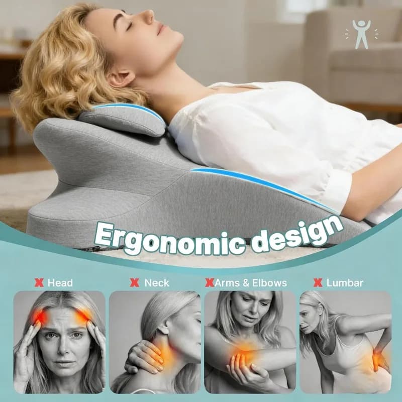 Cuscino di supporto multifunzionale per dormire, cuscino a cuneo regolabile, cuscino ortopedico per letto, cuscino per dormire sullo stomaco, comfort intimo